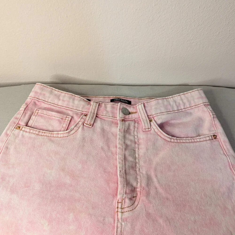 ⭐Wild Fable Women's Jeans Pants Pink Straight High Rise Cotton Blend Size 4⭐ - Picture 9 of 14